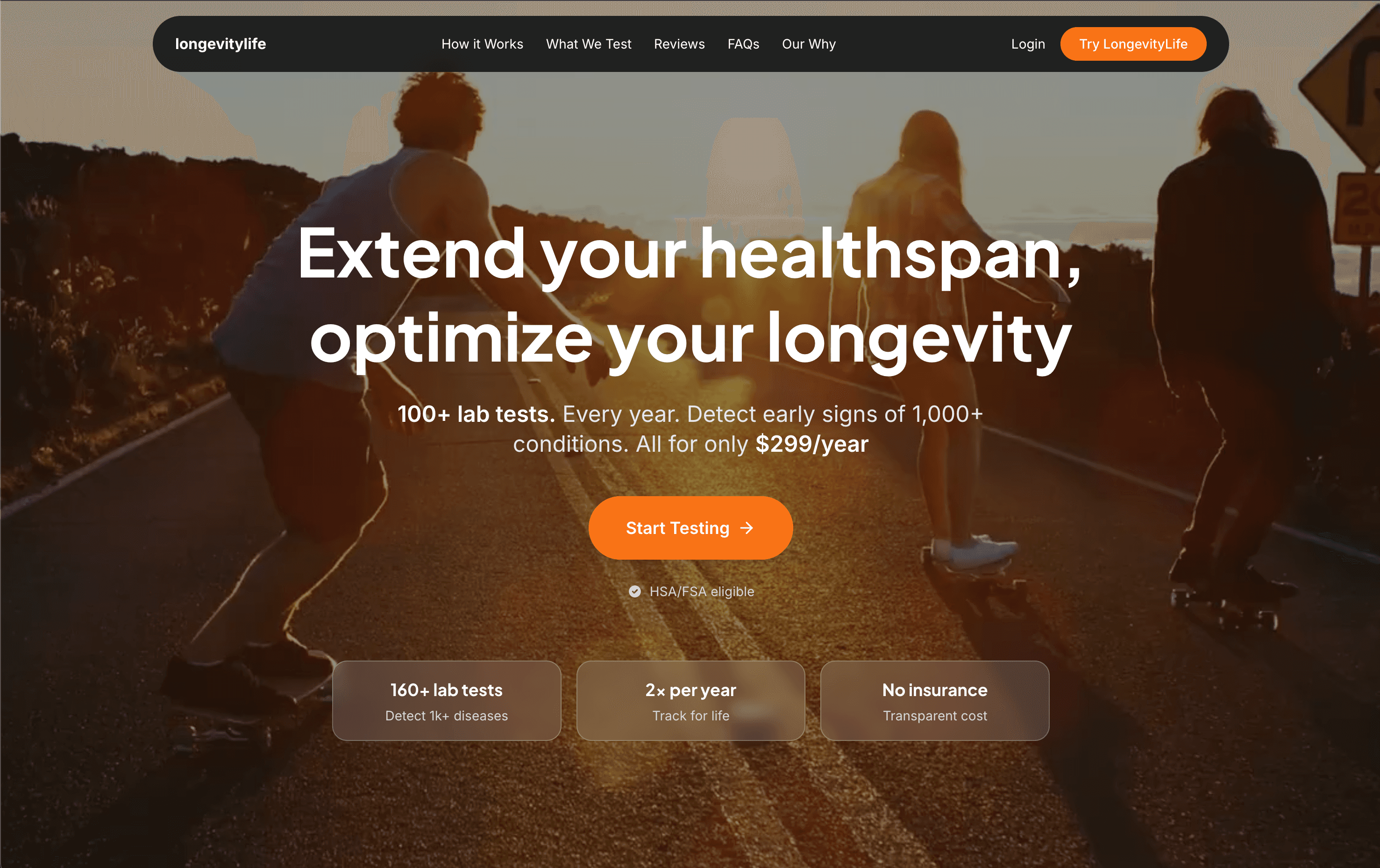 Longevity Website Theme